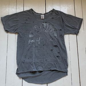Free People Distressed Graphic Tee